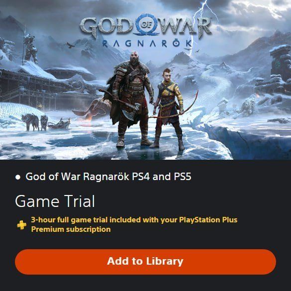 В подписке PS Plus Premium и PS Plus Deluxe появилась пробная версия God of War: Ragnarök